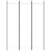 3 Panel White Folding Screen 150 X 200 Cm Fabric