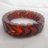 V-Shaped & L-Shaped Amber Acrylic Silk Bracelets - High-End Influencer Accessories