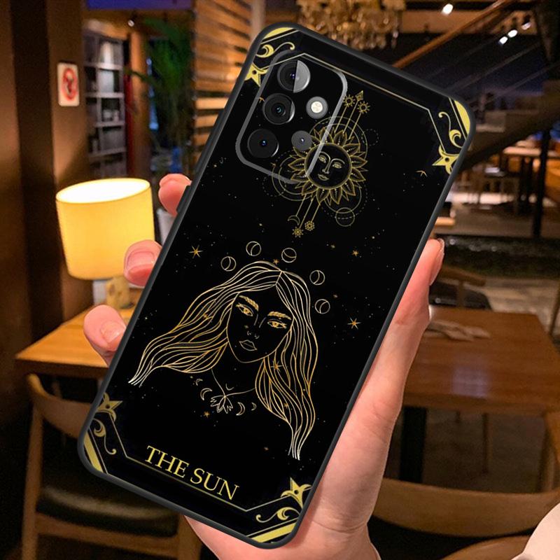 Astrology Tarot Cards Phone Case For Samsung A51 A71 A50 A70 A13 A23 A33 A53 A12 A22 A32 A42 A52 A54 A34 A14 Cover