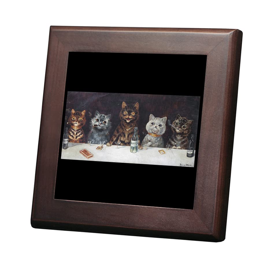 

Louis Wayne photo tile with wooden frame of the World 15 x 15 Bachelor Party (Cats series) (S size cm)