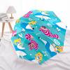 Alice,Wonderland,Cheshire Cat Theme Automatic Compact Folding Cute Umbrella - Portable and Durable, 8-Bone Iron Umbrella for All Weather0707
