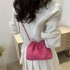 Women Chain Shoulder Bag Girly  Pu Crossbody Tote Bag Commuter Bucket Bag Casual Pleated Hobo Bag Satchel Sling Bag Gifts