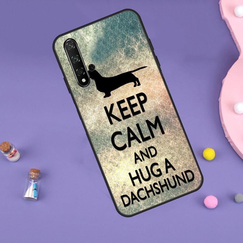 Sausage Dog Dachshund Quotes Case For Huawei Nova Y70 Y60 Y61 Y90 Y91 5T 9 10 SE 3i 8i 11i 11 Pro P20 P40 P30 Lite Cover