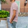 Fashion Personality Men's Cotton Linen Leisure Short Sleeve Shirt Top Blouse