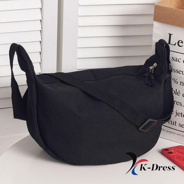 Half-Moon Crossbody Canvas Eco Bag (2 Colors)