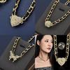 Elegant Heart Shaped Magnetic Necklace For Women With Sparkling Rhinestone Detail