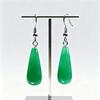 1pc Natural Stone Amethyst Green Aventurine Rose Quartz Tiger Eye Stone Pendant Earrings Bohemian Women's DIY Jewelry