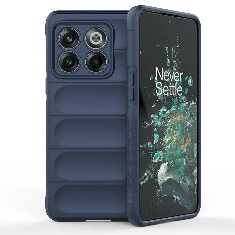 For OnePlus 10T 11 12 5G Back Cover Phone Case Soft Liquid Silicone Anti-fall Shockproof Protect Funda Coque