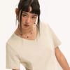 Huili Women's V-Neck Slim Fit Antibacterial T-Shirt