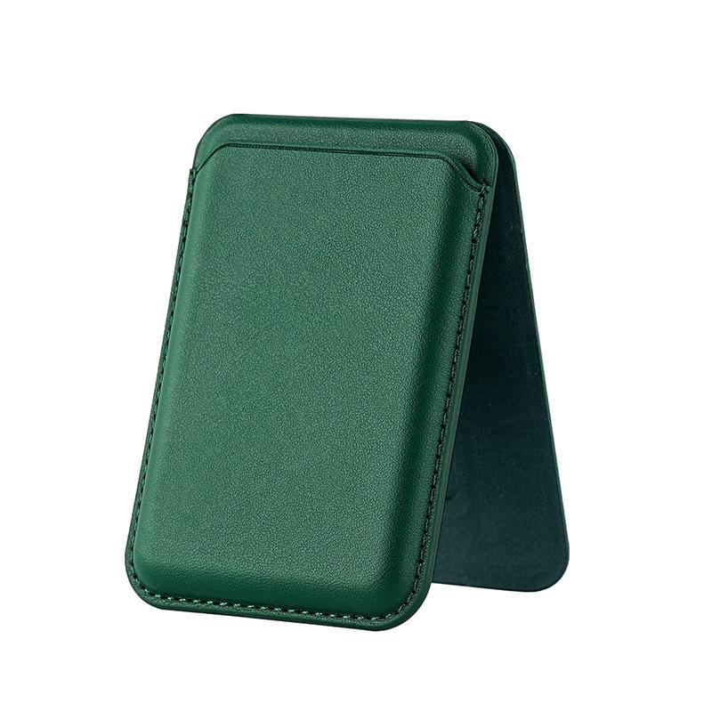 iPhone 12-17 MagSafe Magnetic PU Leather Card Holder & Phone Stand - Light Luxury Style