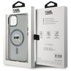 Karl Lagerfeld Klhmp15Shlskik Iphone 15  6.1 Czarny/Black Hardcase Iml Metal Karl Head Magsafe