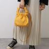 Cuco Women's Knotted Handle 2-Way Mini Shoulder Bag, Yellow (350), 2313111041