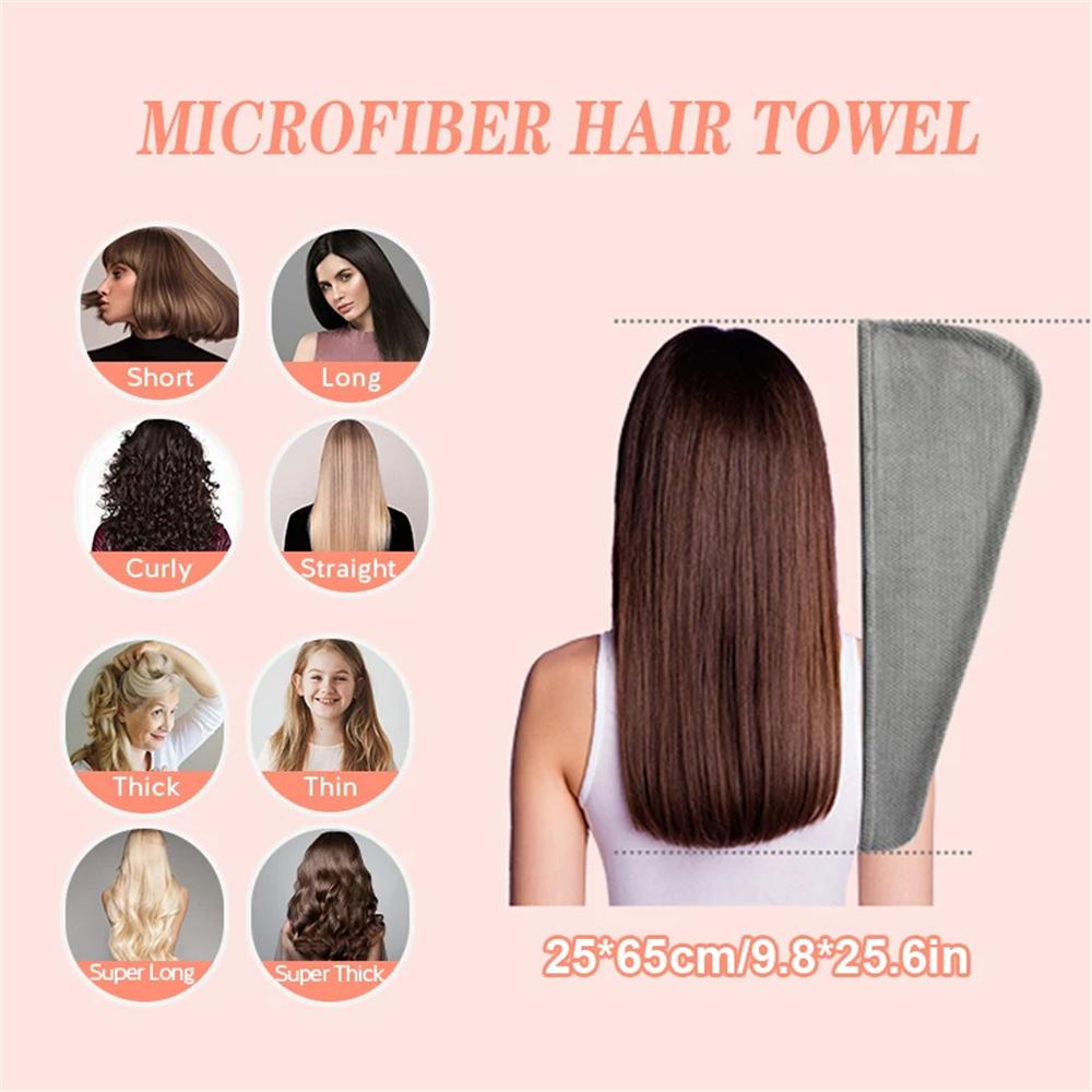 1PC Dry Hair Cap Drying Hair Towel Microfiber Hair Drying Wrap Strong Water Absorbent Triangle Shower Hat Wiping Hair Towel Tool