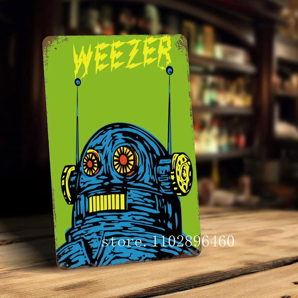 weezer Metal Plaques & Signs wall decor Vintage Tin Signs Captain Metal Poster Decor for Bar Pub Club Wall Decoration