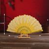 Folding Plastic Gold Powder Craft Hot Stamping Photo Prop Tool Hand Held Fan Folding Fan Dance Fan