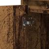 Nightstand with LED Rustic Wood Effect 50 x 34.5 x 50 cm Engineered Wood