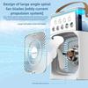 Three In One Household Air Conditioner Small Air Cooler Portable Smallfan Household Night Humidifier Led Nightlight Fan