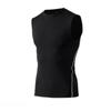 Men Running Sports Sleeveless T-Shirt Compression Training Vest Fitness Tank Base Layer Top Singlet Activewear Quick Drying