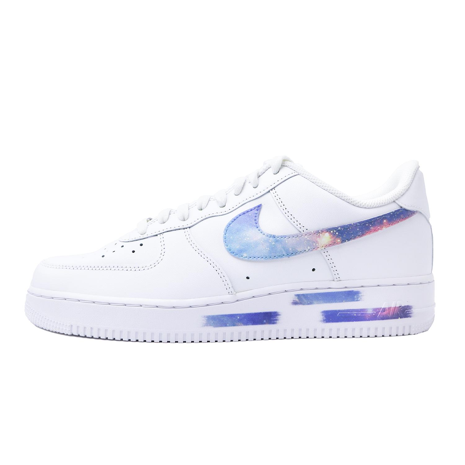 

Nike Air Force 1 Low top Skateboard Shoes Men s White Blue Purple CW2288-111(Team48-) 45.5