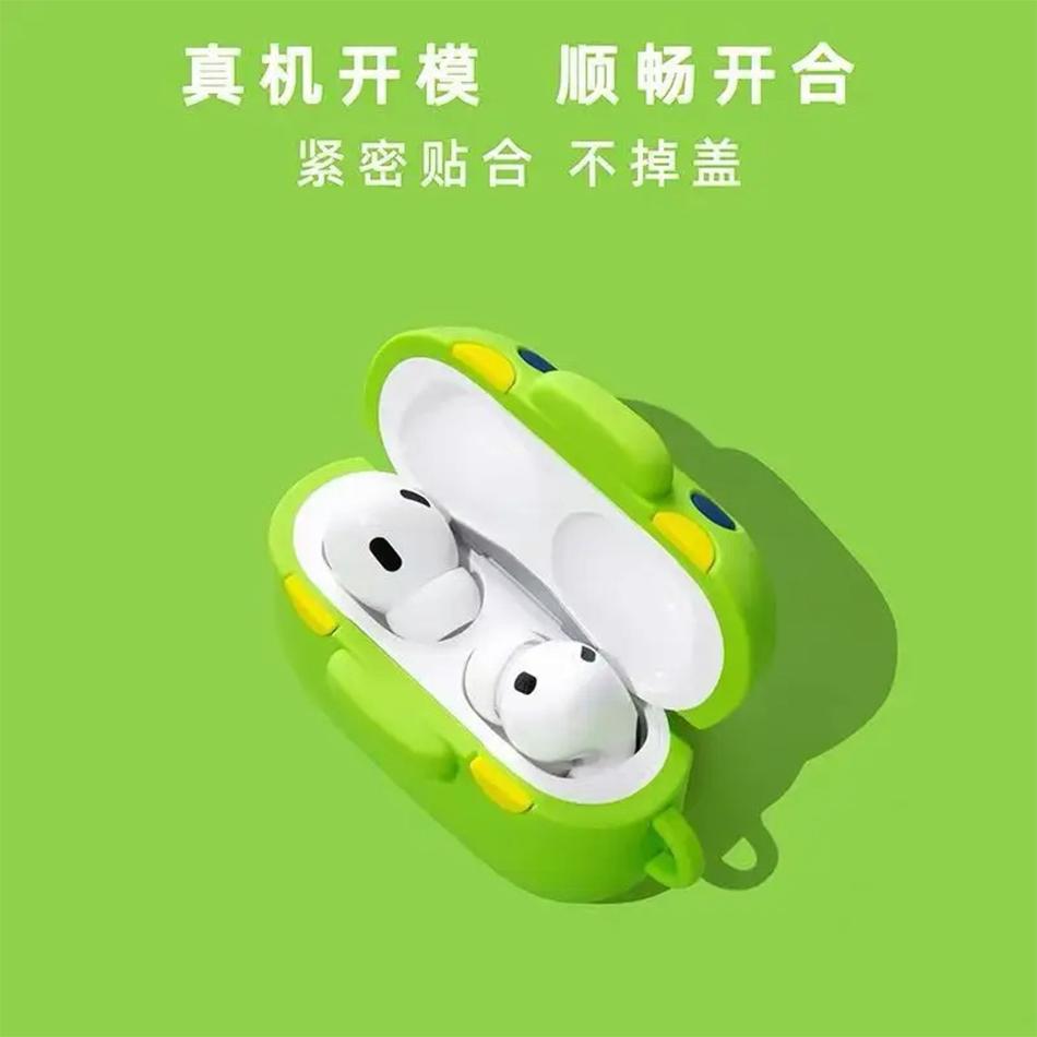 Ins Cute Tamagotchi Big Mouth Jar Earphone Accessories Case Protective Sleeve Cover Suitable For Airpods1/2/3/4/Pro/Pro2