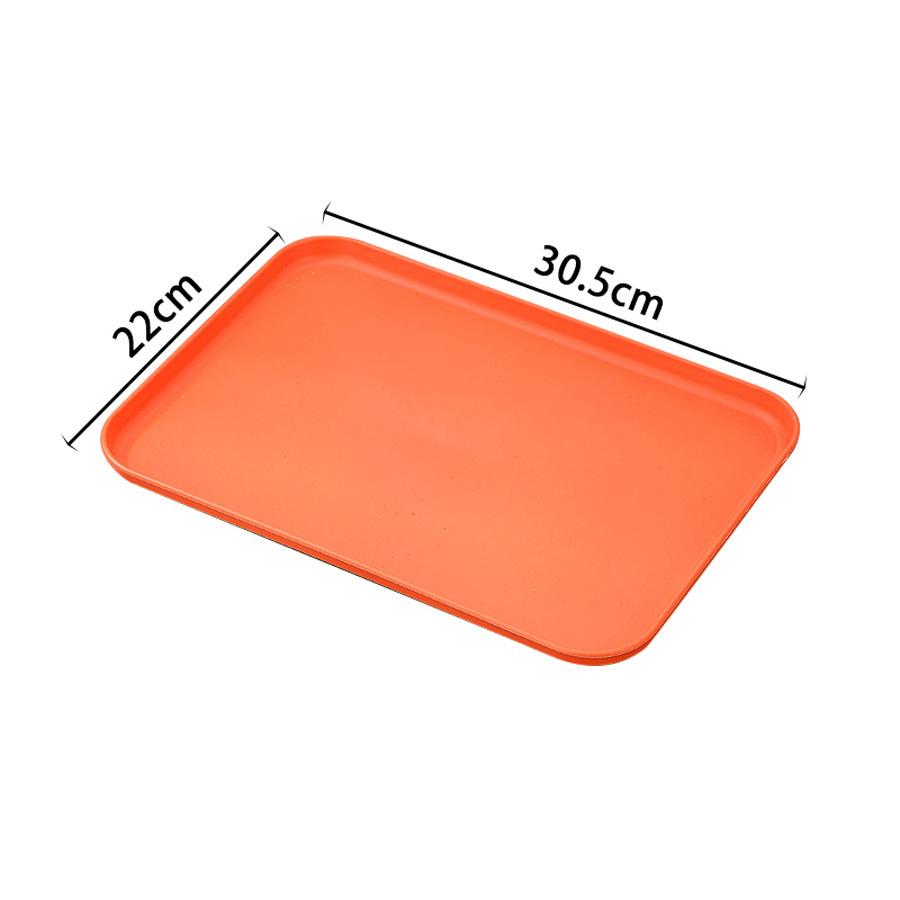 Thickened New Color Large Tray Creative Kindergarten Restaurant Tea Snack Tray Fruit Tray Fast Food Serving Tray