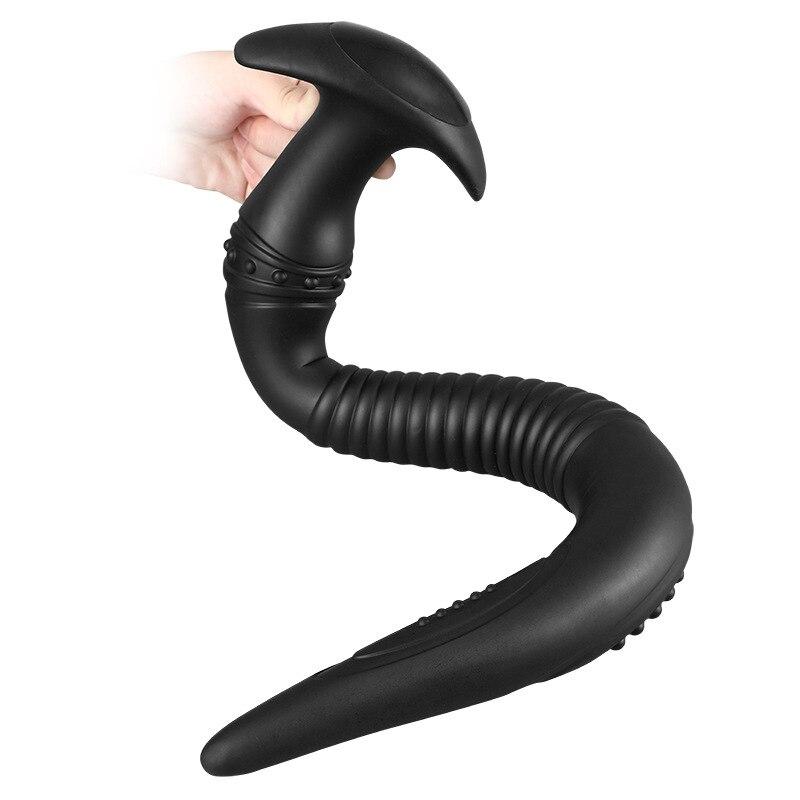 Extra lungo butt plug in silicone morbido dildo giocattoli del sesso fisting strap sul pene realistes cazzo grosso cazzo schiavo sadomaso