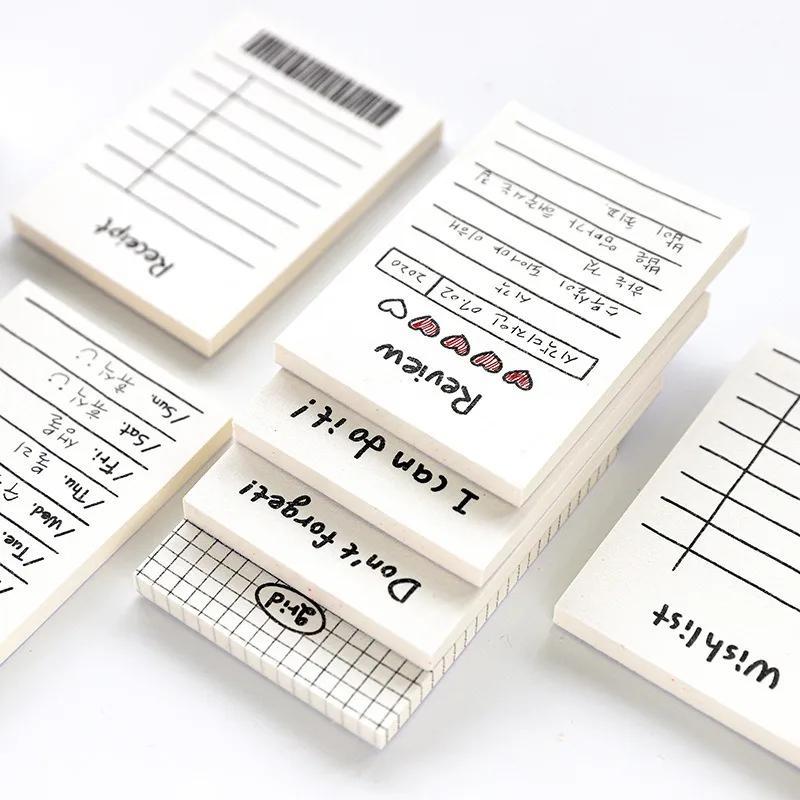 Blocco note portatile Programma giornaliero Lista delle cose da fare Pianificatore settimanale Blocchi da scrittura Cancelleria in carta Blocchetti per appunti da ufficio Forniture