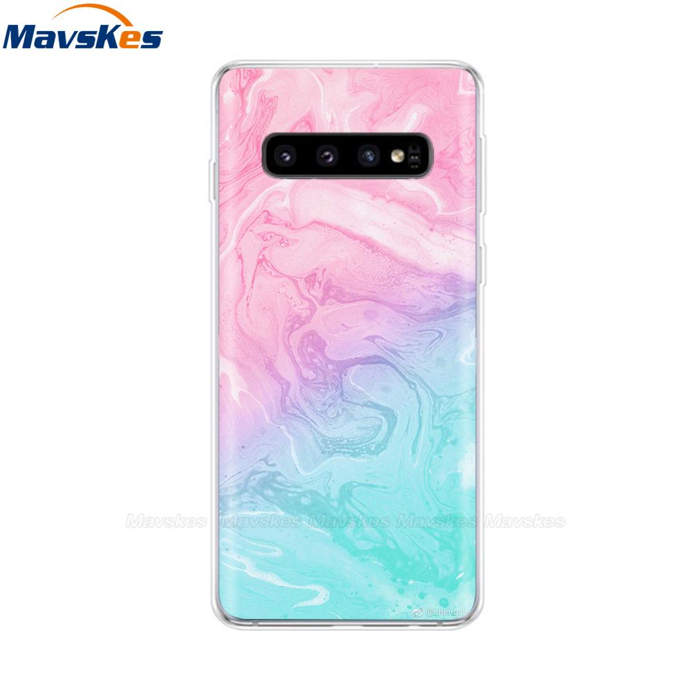 La più recente custodia stampata in TPU per Samsung Galaxy S10 S10 + Coperture del telefono per Samsung S10 Plus S10e Custodie Cover posteriore Paraurti Fundas Coque