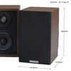 SOUNDWARRIOR Broadband Passive Radiator Equipped with 2WAY Speaker Wooden Small Bookshelf Speaker Droncone SW-SP1