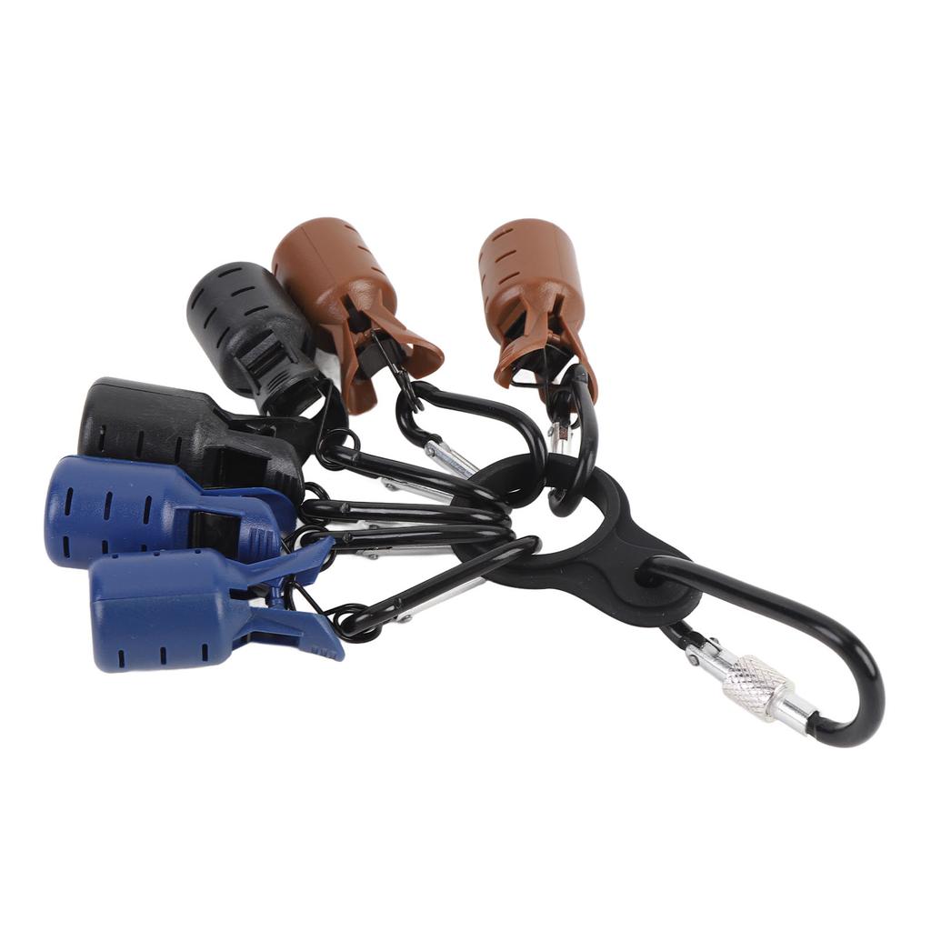 6 Pcs Squid Hooks Cover with Screwgate Clip Hooks Easy To Clip Protective Squid Jig Hook Protector for Outdoor Style 3