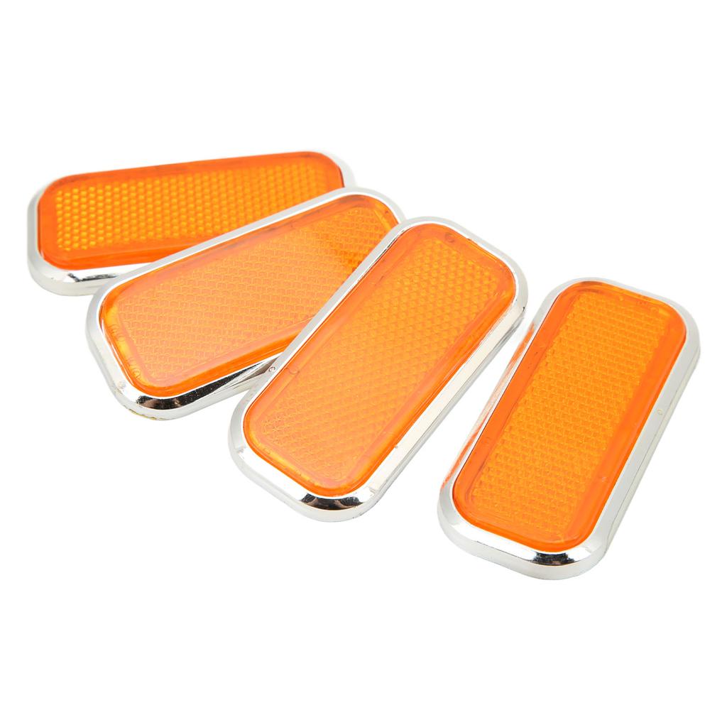 4 ks Obdélníkový reflektor   Reflexní samolepka ABS   pro Auto Motocykl