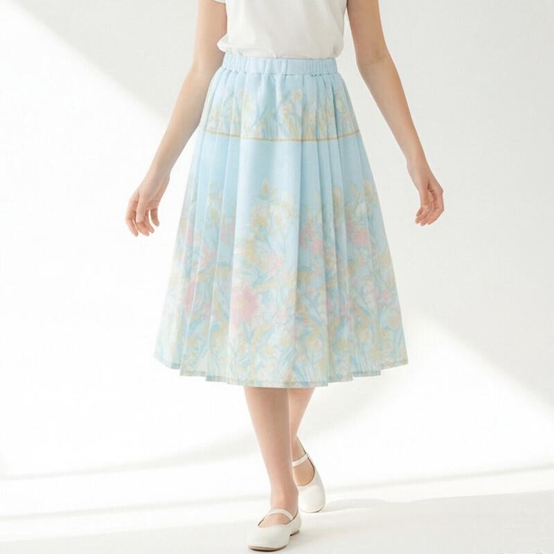 Girls  Chinese Style Jacquard Hanfu Skirt 130