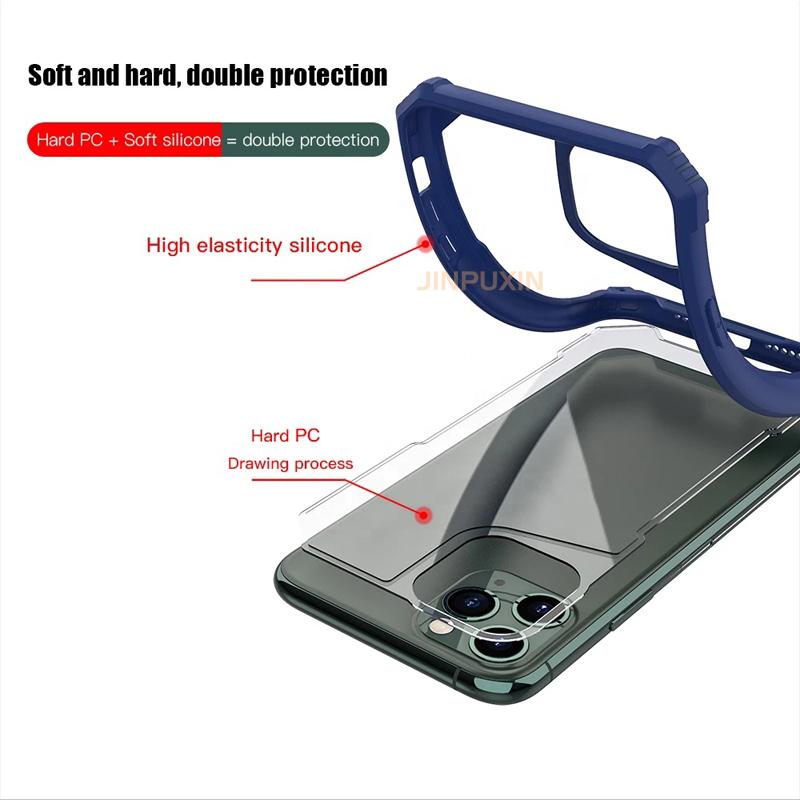 Slim Hybrid Rugged Clear Mobile Phone Cases for Iphone 6 7 8 Plus