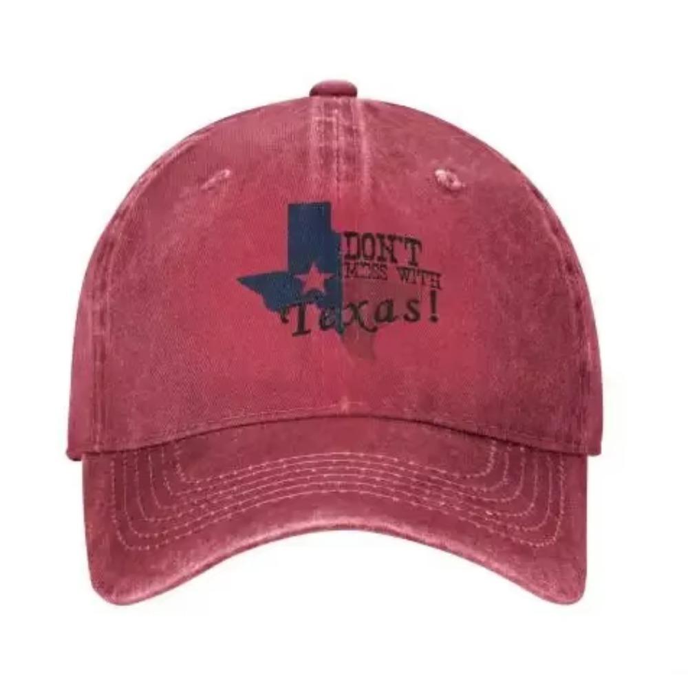Denim Cap Dont Mess with Texas Baseball Dad Caps Classic Adjustable Casual Sports for Men Women Hats Gray