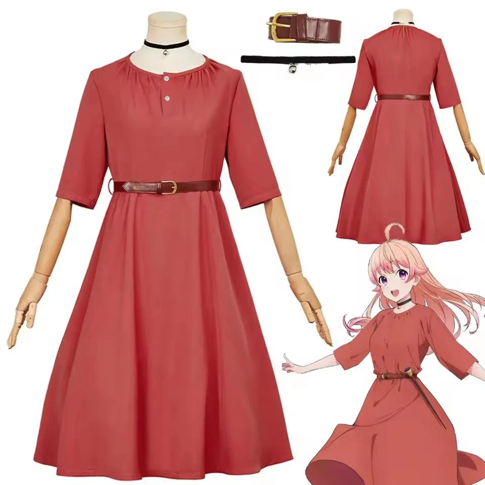 

Маскарадный костюм Вакацуки Нико косплей для женщин одежда аниме ведьма и часы костюм взрослая женщина ролевая игра фантазия наряд для вечеринки XL 55-60kg бежевый