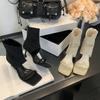 Fashion Eilyken Design Hollow Out Zipper Women Ankle Boots Sandals Fashion Square Toe Thin Low Heels Ladies Shoes Zapatos De Mujer