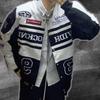 Motorrad Racing Jacke Langarm Bomber Frühling Herbst Hip Hop High Street Bomber Varsity