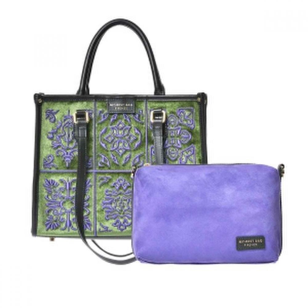 Riccio Anna Sametová vyšívaná taška Moje nejlepší taška  hs53Myb203