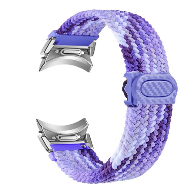 No Gaps Braided Band For Samsung Galaxy Watch 6 4 Classic/5 Pro/44mm 40mm 47mm 43mm Correa Nylon Bracelet Galaxy Watch 6 Strap
