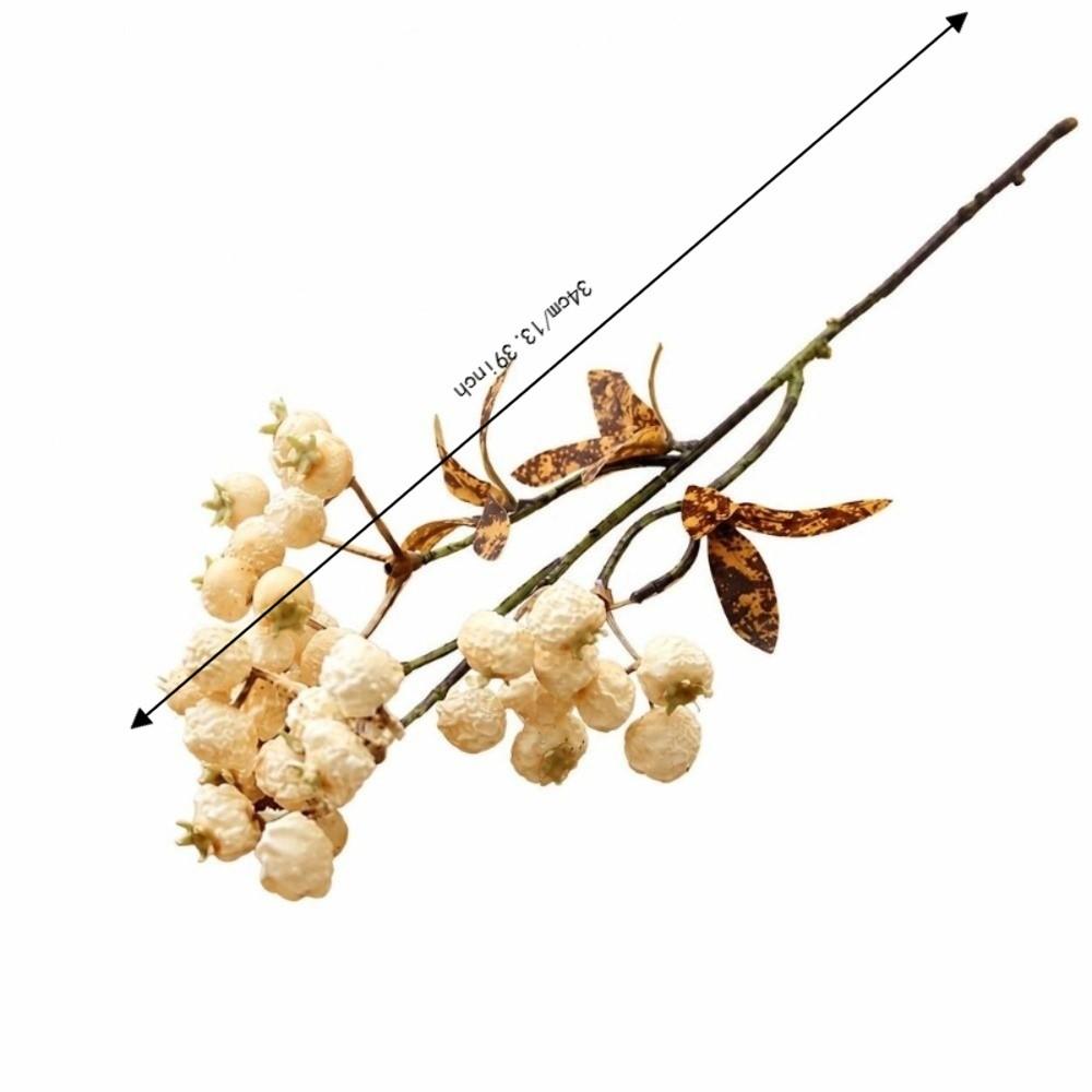 Fruit With Leaves Artificial Pomegranate Branches Wedding Home Decoration