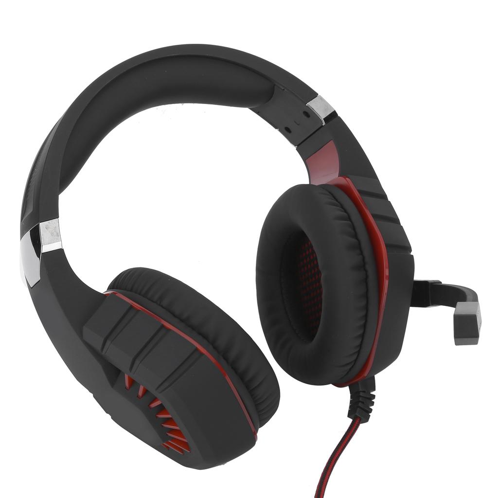 Wired Gaming Headset LED Luminous Headphone with Noise Reduction Microphone 3.5mmUSB