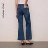 LANGZI Women's Casual Cotton Blend Flared Jeans