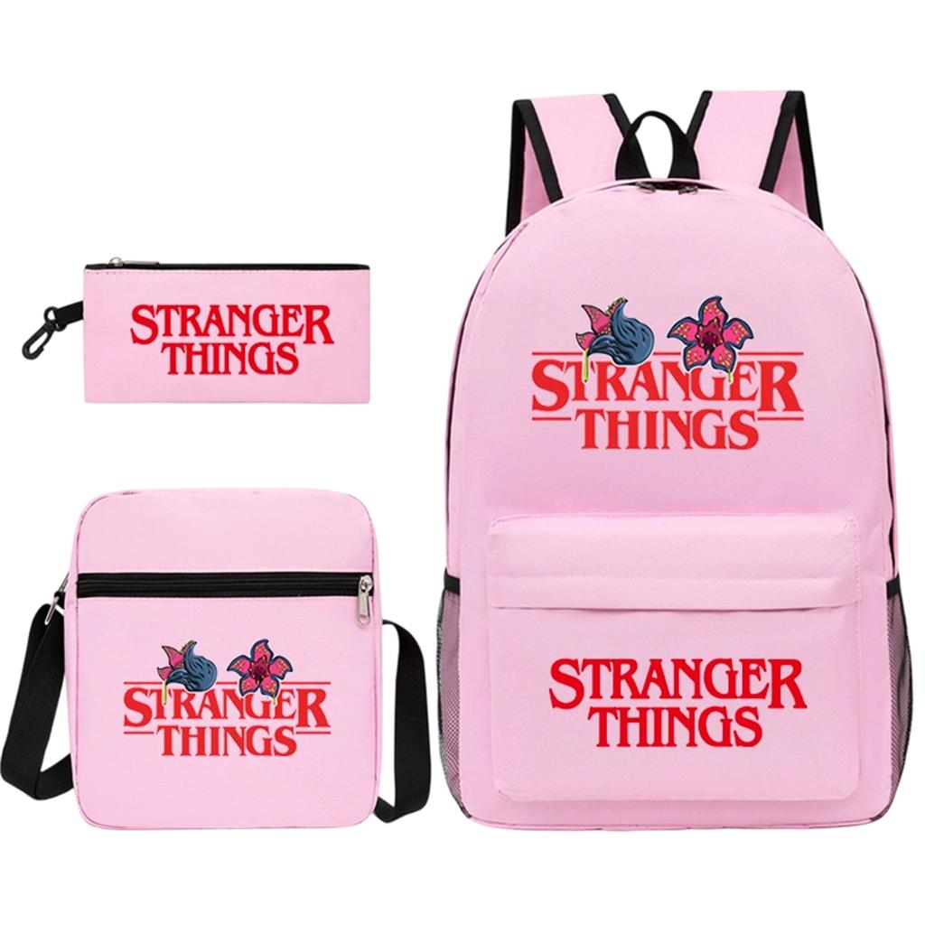 Mochila Periférica Impresa de Cine y Televisión, Estuche, Bolso de Hombro, Set de Tres Piezas