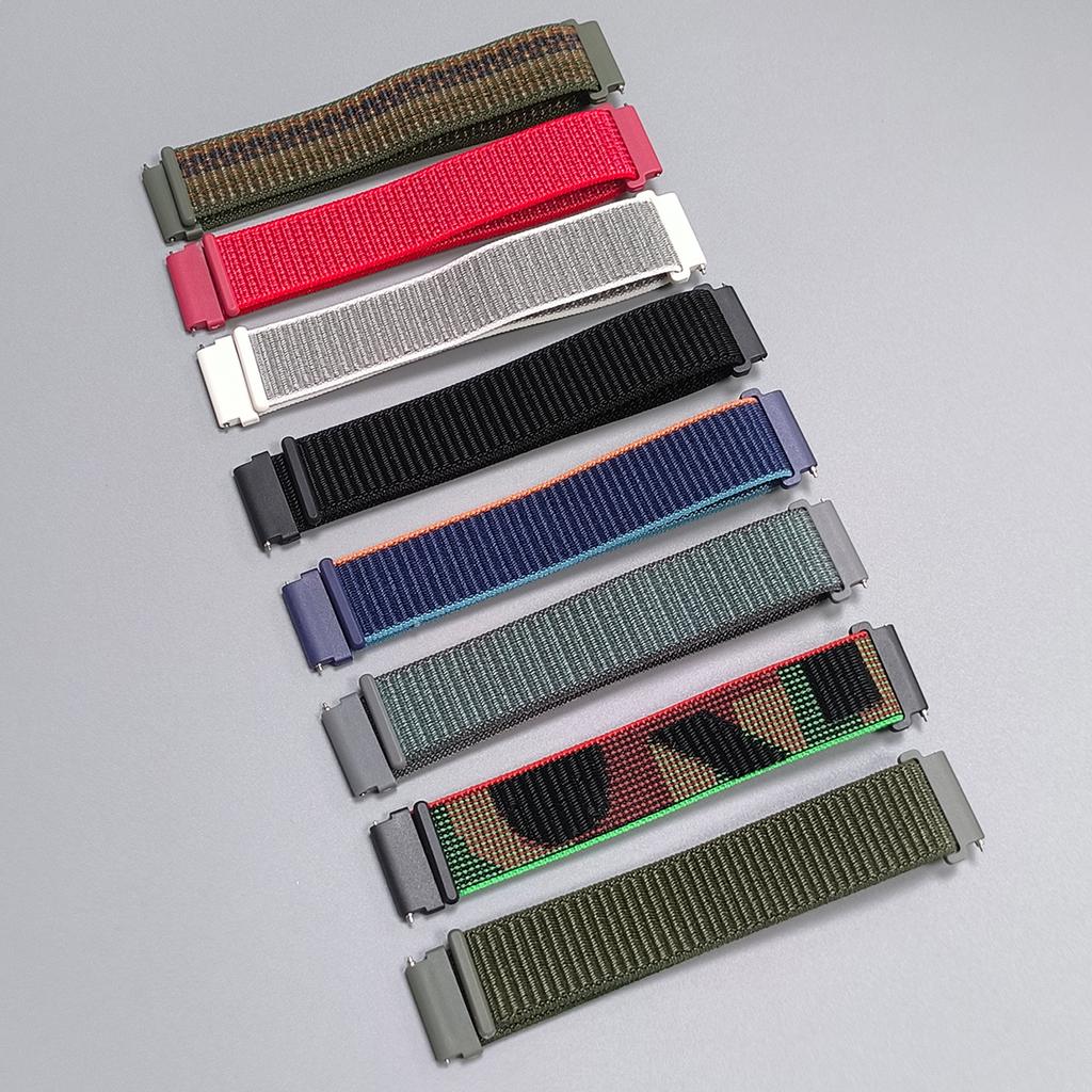 20mm 22mm Nylon Loop Band for TicWatch Pro 3 GPS/3 Ultra GPS Braided Strap for TicWatch Pro X/GTW/GTX/GTH/E3/S2 Watchband Correa