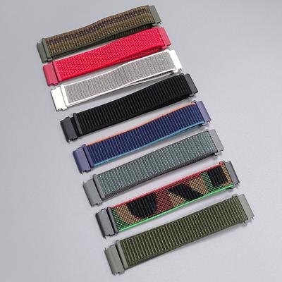 20mm 22mm Nylon Loop Strap For Garmin Vivoactive 6 Band Forerunner 570 165 245 255 265/Venu 3 Sport Wristband Replace Bracelets