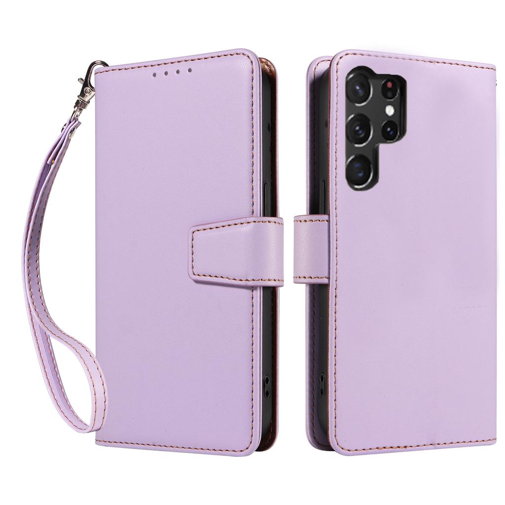 Suitable for Samsung S25 Ultra Mobile Phone Leather Case Anti-magnetic Cloth S25 Mobile Phone Case S23 Flip Card Mobile Phone Protection Case