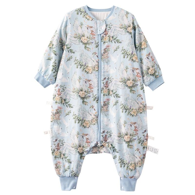 Baby Sleep Sack 4 Universal Cotton Muslin Sleeping Bag Split Legs Anti Kick Toddler Infant