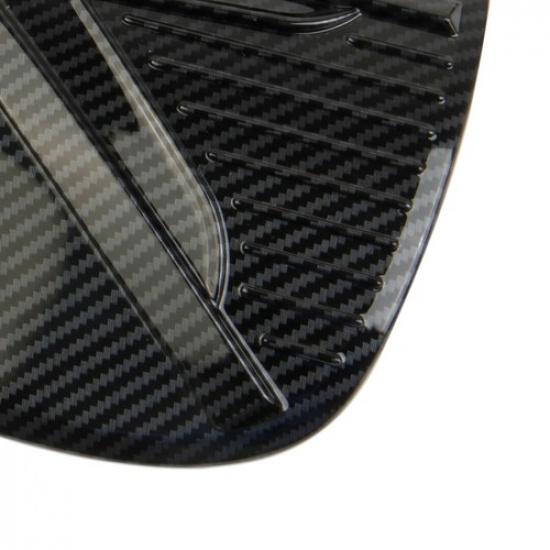 Carbon Fiber Style Exterior Fuel Tank Cover Gas Door Trim Cover Fit for KIA K5