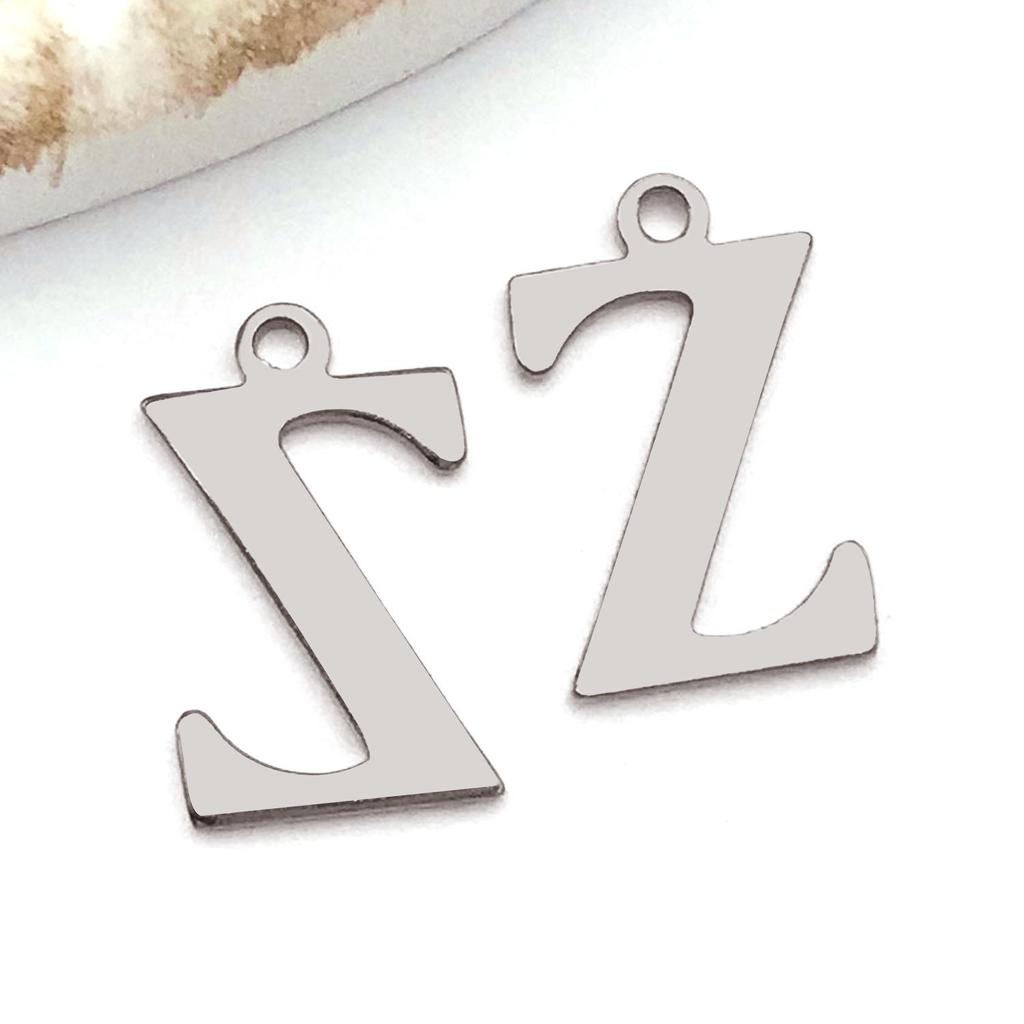 Stainless Steel Alphabet Pendant Jewelry Accessories for DIY Necklaces, Bracelets & Earrings