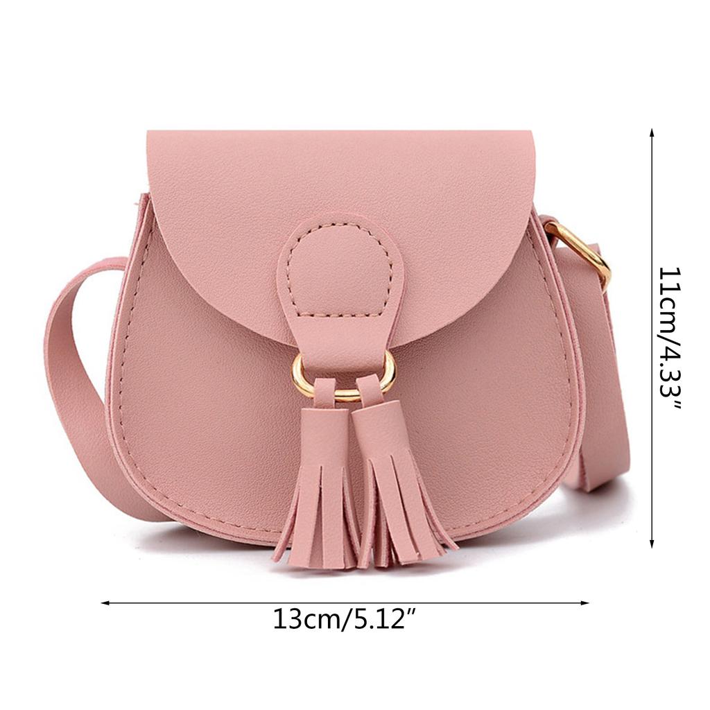 Cute PU Leather Shoulder Bag Crossbody Bags for Girls Children Small Coin Purses Multi-function Purse